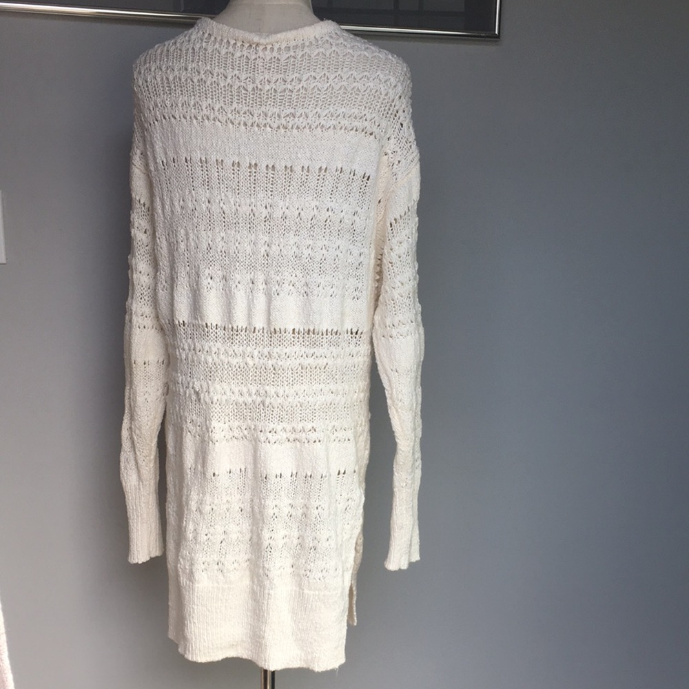 Free People oversize cream colored sweater tunic - Picture 4 of 7